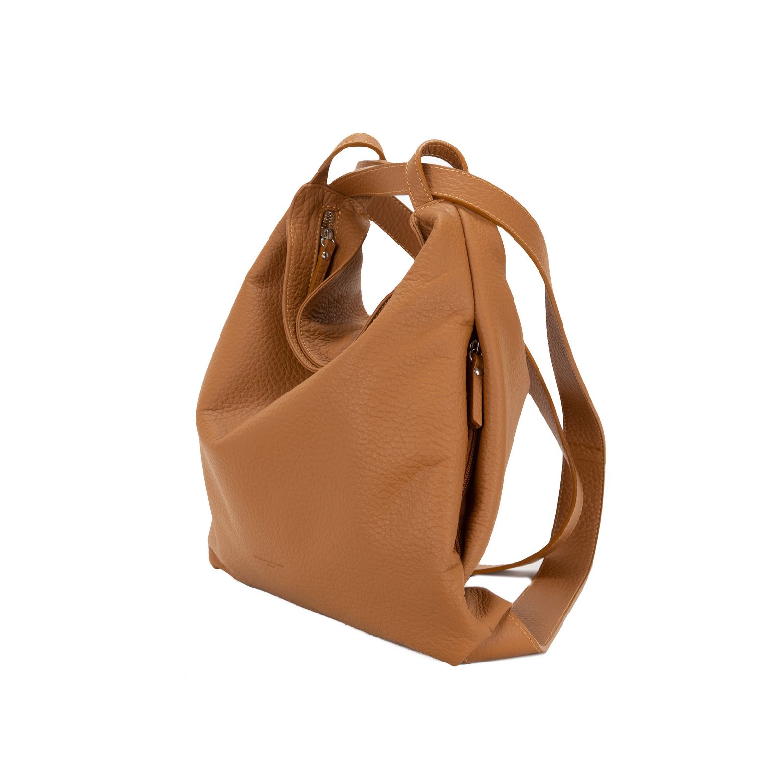 D0085 レザー ショルダー リュック 2WAYバッグ / タン