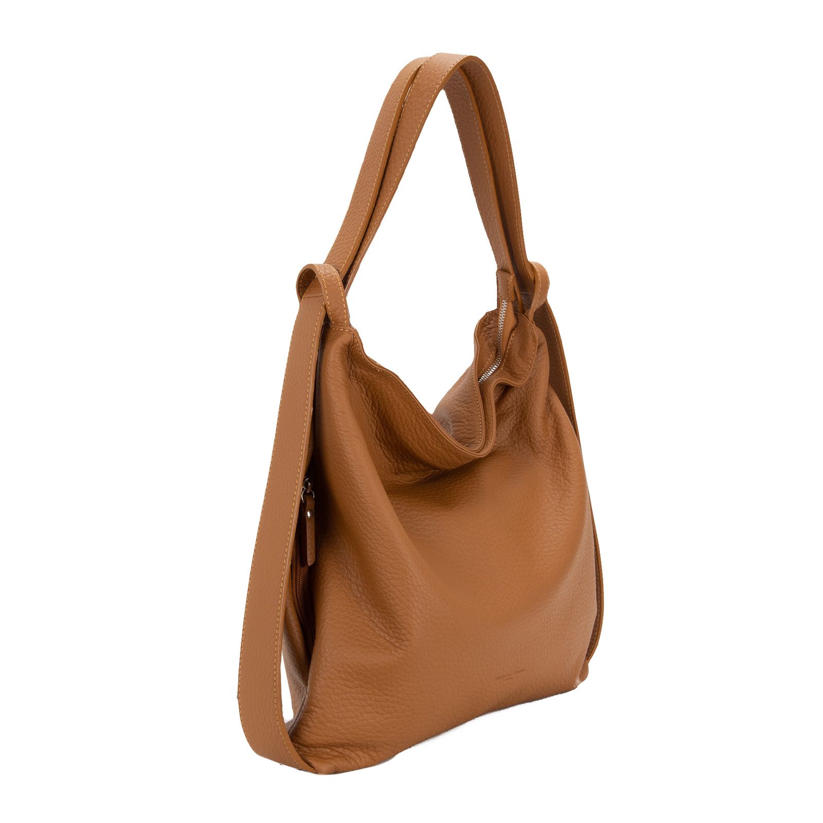 D0085 レザー ショルダー リュック 2WAYバッグ / タン