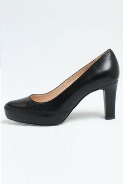 NUMAR プラットフォーム レザー パンプス ヒール7.5 / ブラック