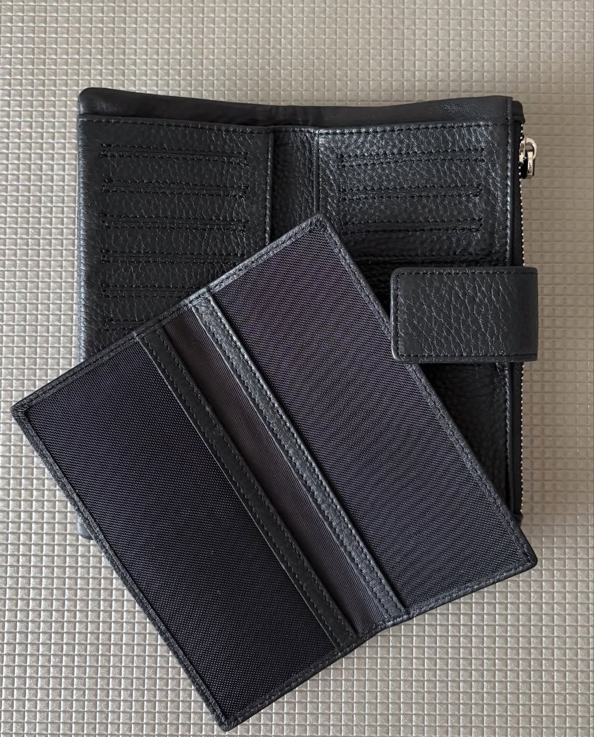 PFV018 レザー フラップ 長財布 / ブラック