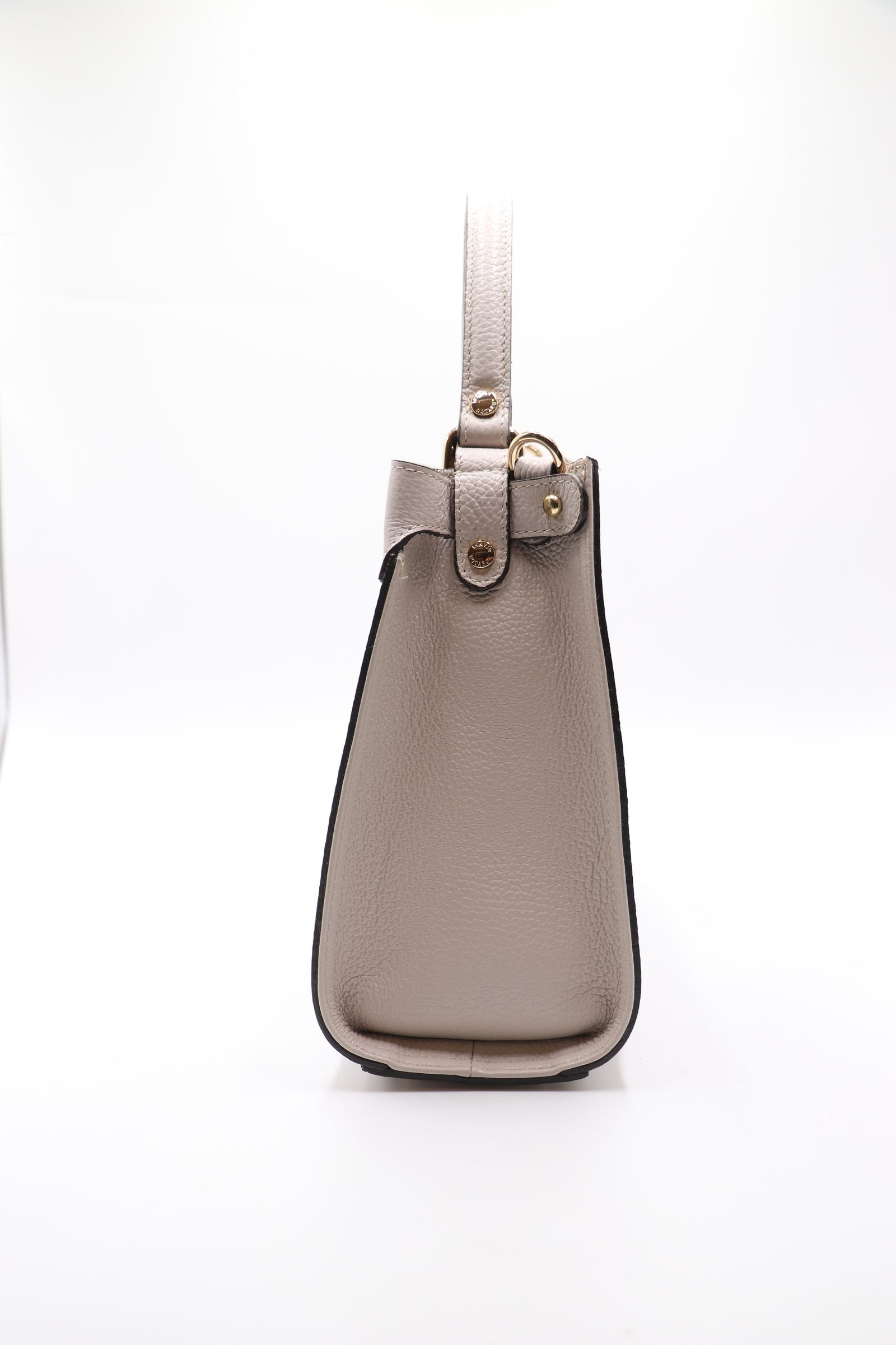 CA459 シュリンク レザー ワンハンドル 2WAYバッグ  / ライトベージュ