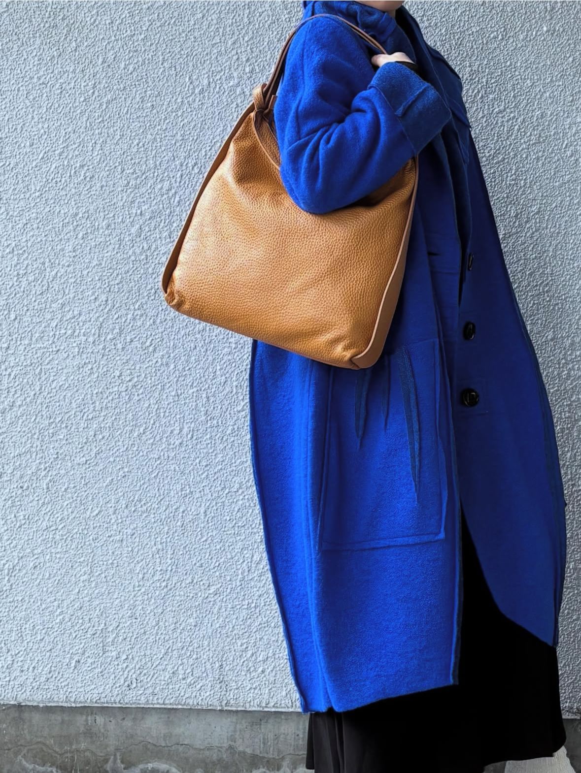 D0085 レザー ショルダー リュック 2WAYバッグ / タン