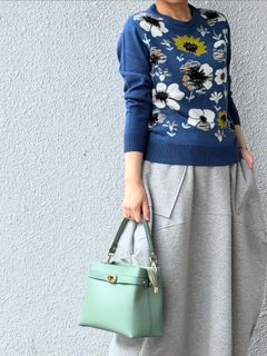 C371 レザー ワンハンドル 2WAY ショルダー ハンドバッグ / グリーン