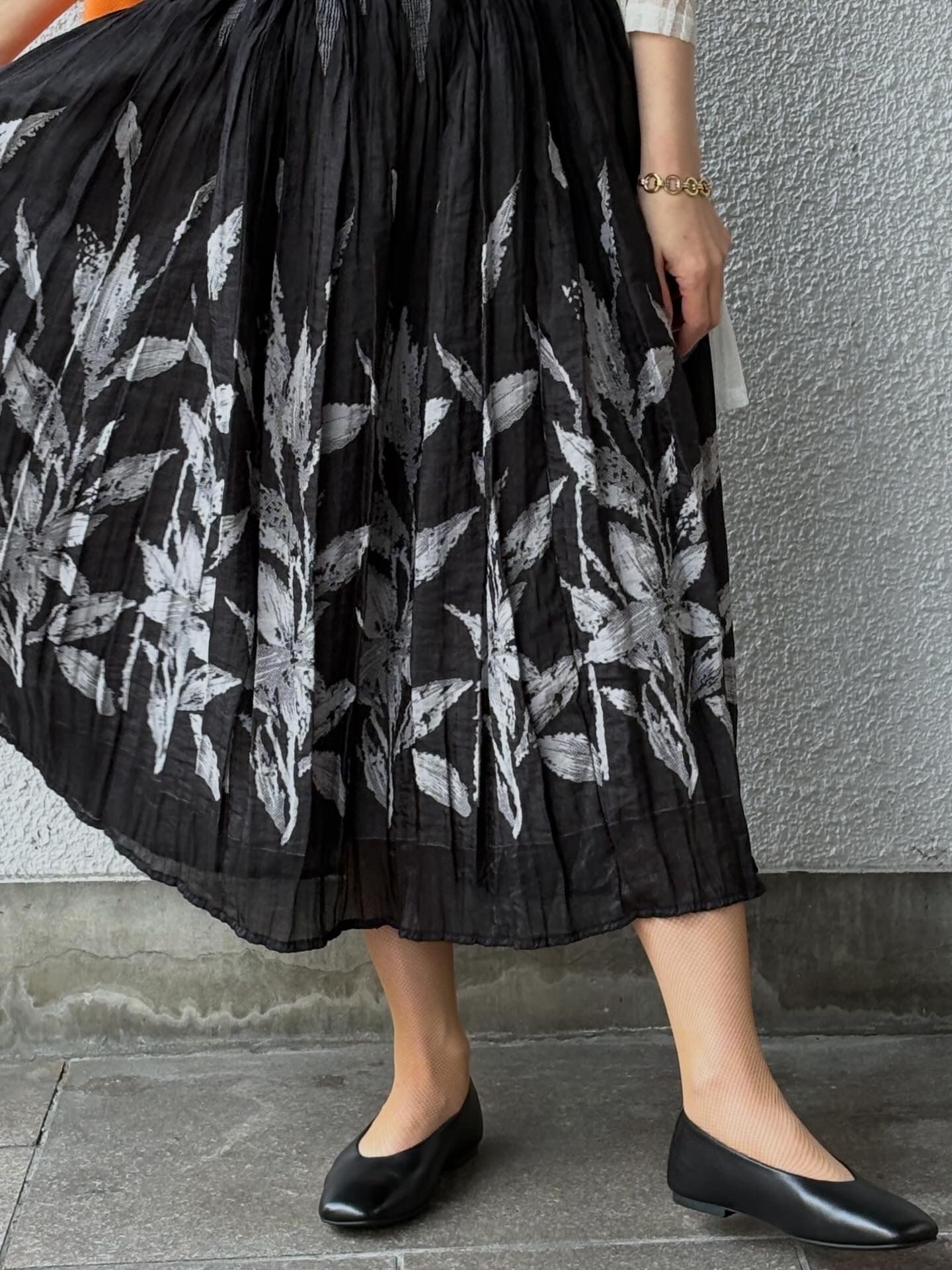 BAKUS スクウェアトゥ フラットシューズ ヒール1.5cm / ブラック