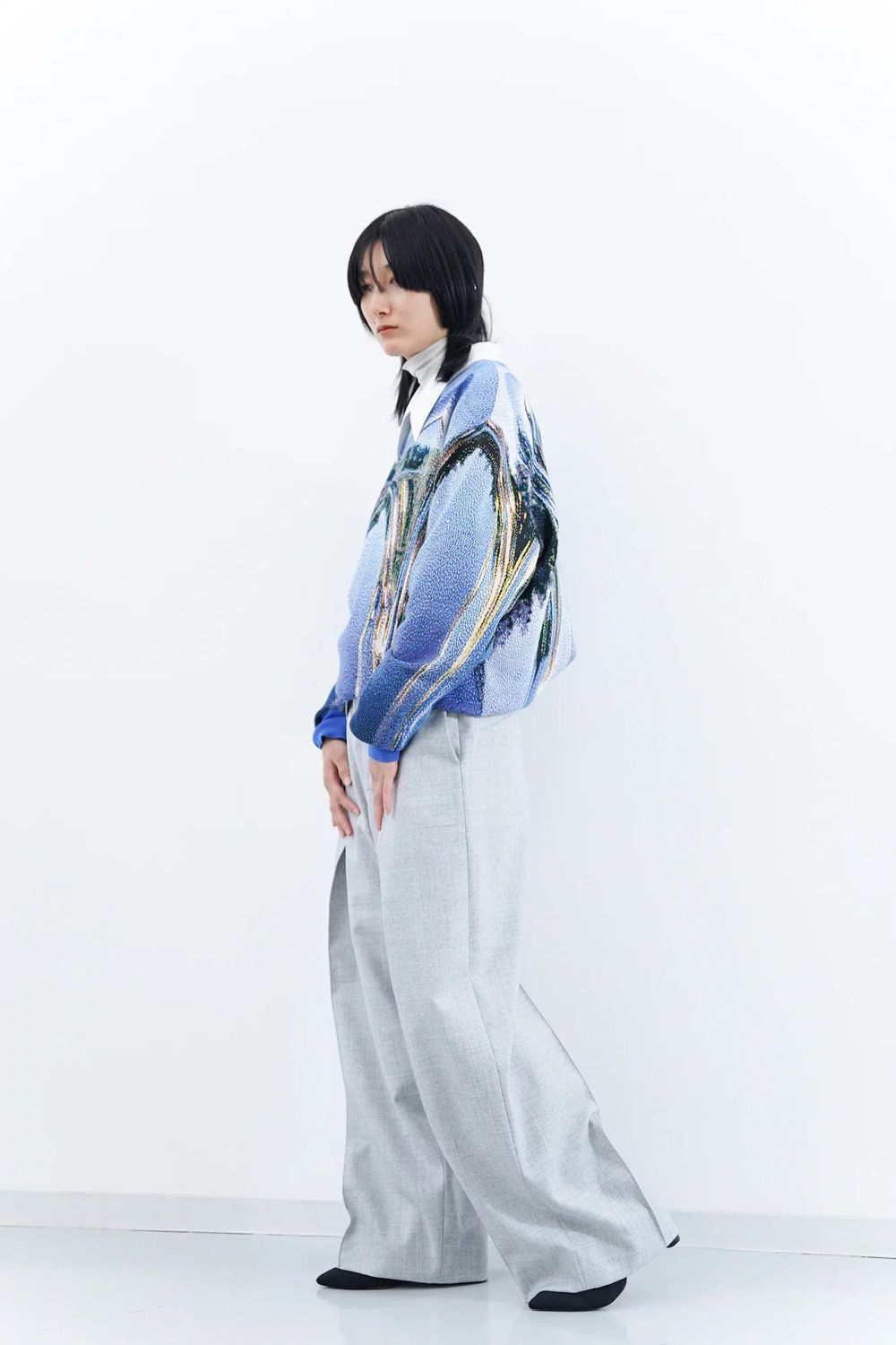 【アーカイブ展 / 1.18まで】Cocoon Organ Trousers [grey] - コクーンオルガントラウザーズ [グレー] / FW24BT01