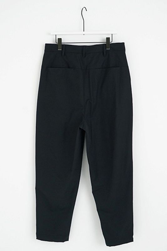【24AW】tapered pants washable wool [BLACK] - テーパードパンツウォッシャブルウール [ブラック] / vu-pnt-001