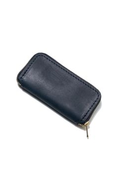 LEATHER VOYAGE ROUND ZIP KEY CASE [MARINE] | キーケース (ラウンドジップ) / ネイビー