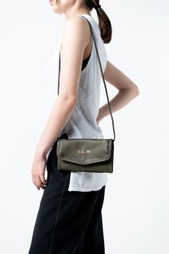 LEATHER  WANDER MONEY BAG [OLIVE] | マネーバッグ (ウォレットバッグ) / オリーブ