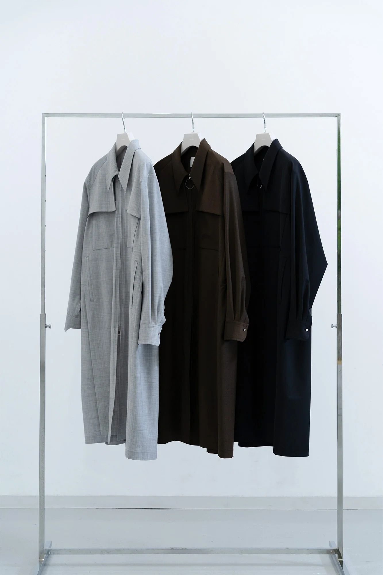 【アーカイブ展 / 1.18まで】Window Over Coat [black] - ウィンドウオーバーコート [ブラック] / SS25OU02