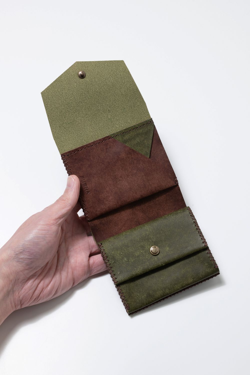 二つ折り財布 [オリーブ] / Short Wallet [OLIVE]