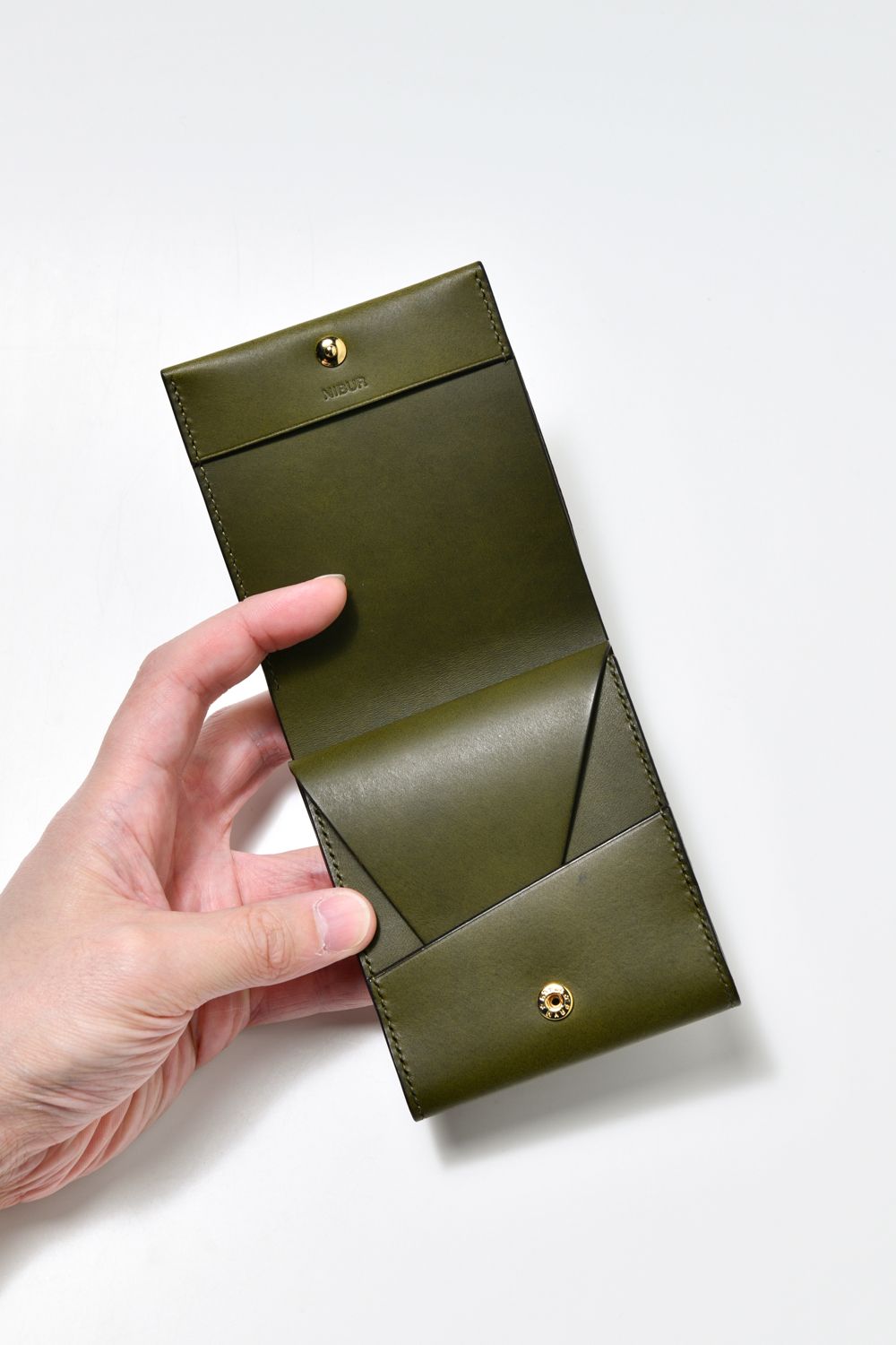 LERAY BF - Short wallet [OLIVE] / ルレイビーエフ - 二つ折り財布 [オリーブ]