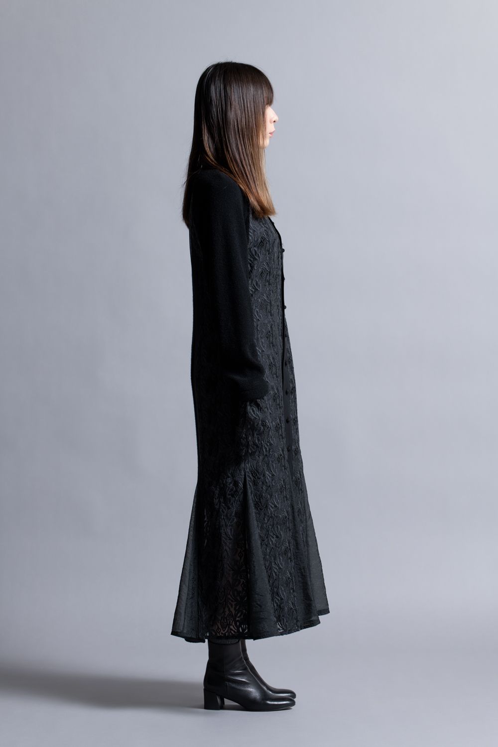【24AW】CHILI PEPPER レースシアードレス [Black]