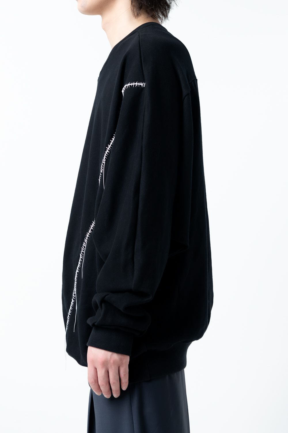 【22AW】 Hand Stitch Dolman 02 [BLACK] - ハンドステッチドルマン02 [ブラック] / TP06