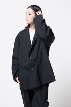 【23AW】classic jacket [BLACK] - クラシックジャケット [ブラック] / vu-a23-j14