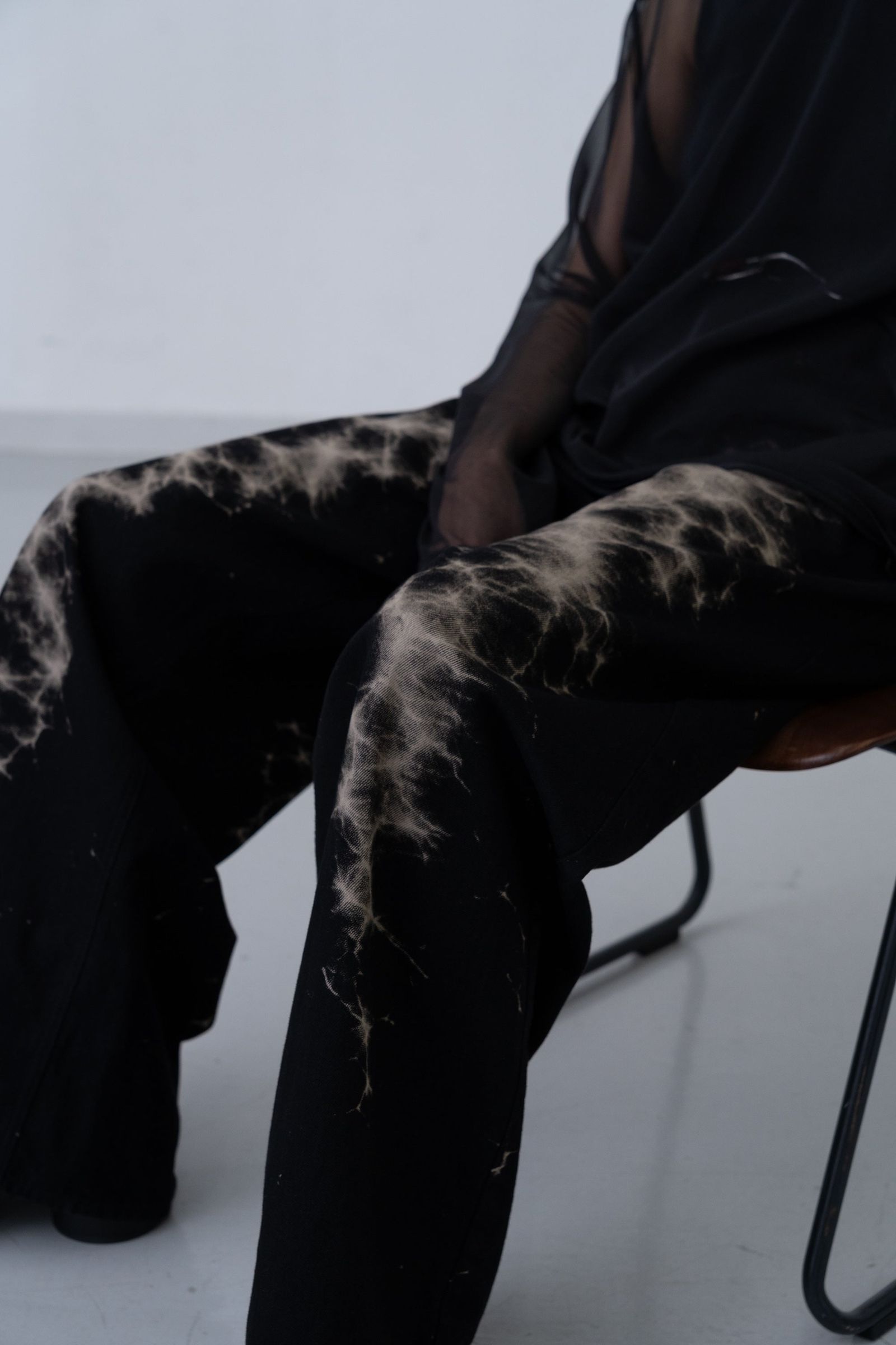 Caustics Bleach Denim [black]