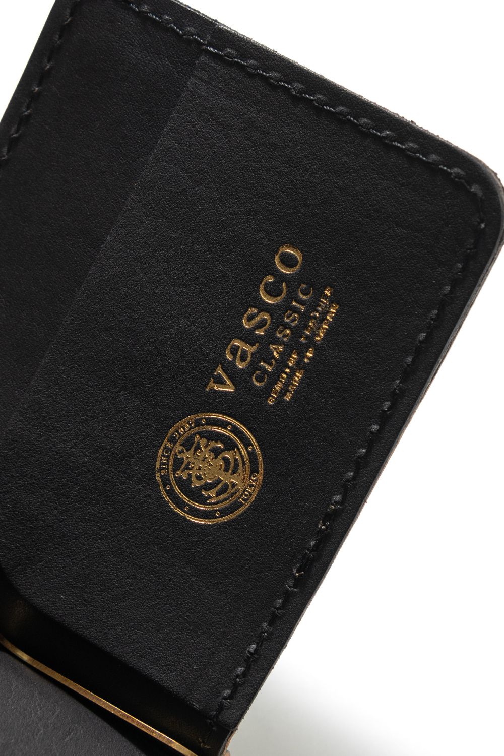 【ラスト1点 / 25SS】LEATHER GARRISON MONEY CLIP [BACKSKIN-ARMY GREEN] | シェルコードバン マネークリップ / バックスキン アーミーグリーン