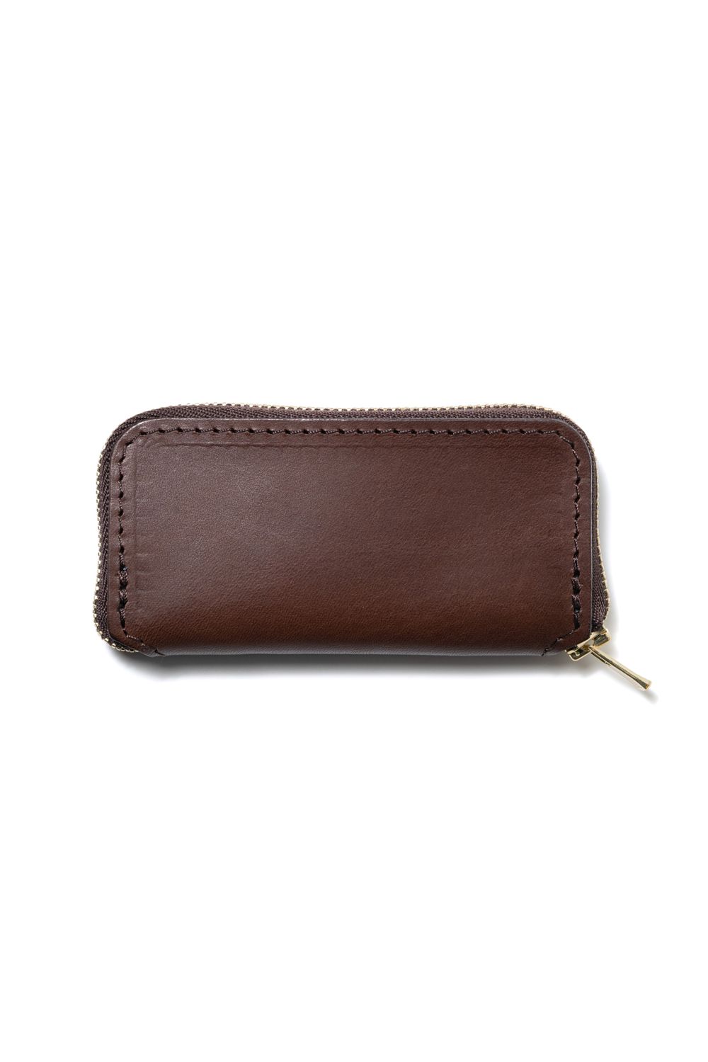 LEATHER VOYAGE ROUND ZIP KEY CASE [CORTESIA] TypeA | キーケース (ラウンドジップ) / ブラウン