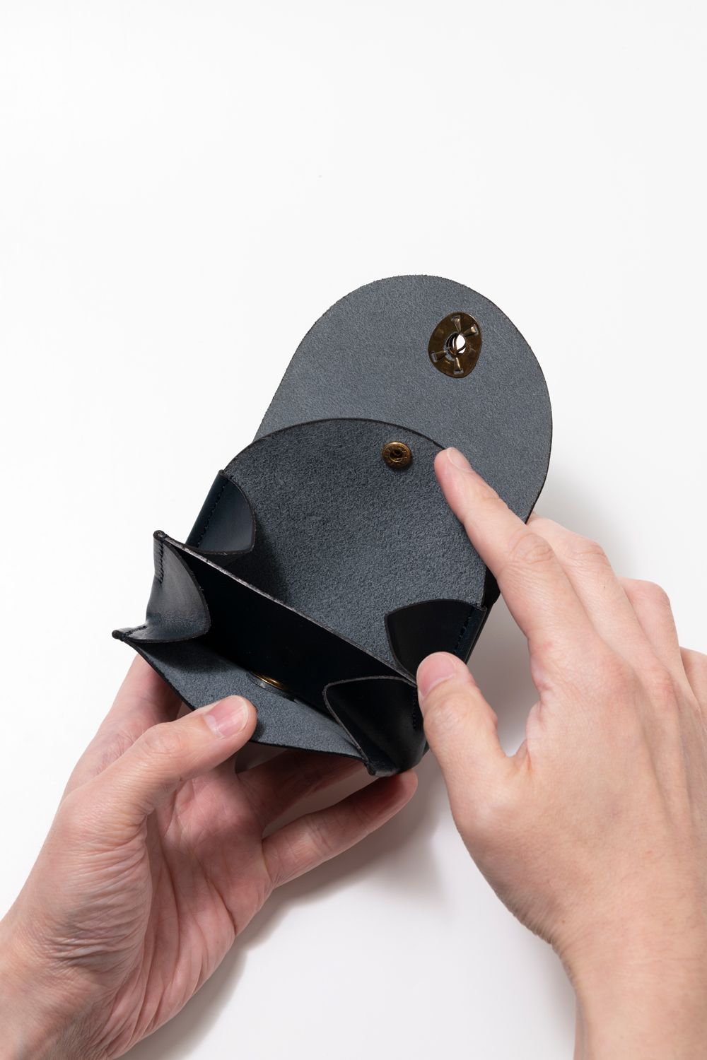 【25SS予約商品】LEATHER GARSON POCKET WALLET [MARINE] | ギャルソンポケットウォレット / ネイビー