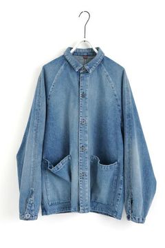 【24AW】vintage denim work jacket [VINTAGE BLUE] - ヴィンテージデニムワークジャケット [ ビンテージブルー] / vu-jkt-005