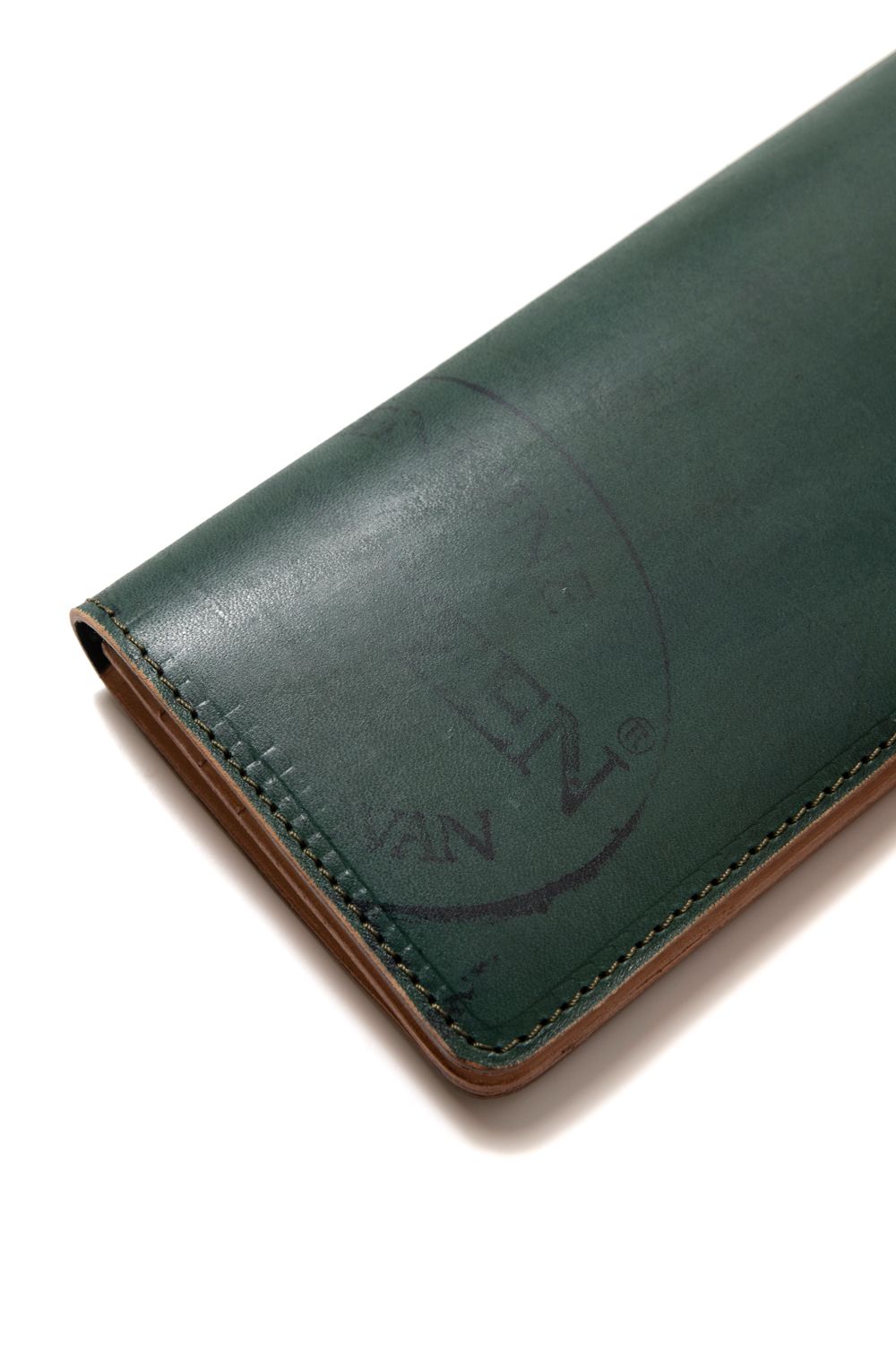 LEATHER GARRISON LONG WALLET [BACKSKIN-ARMY GREEN] TypeB | シェルコードバン ロングウォレット / バックスキン アーミーグリーン