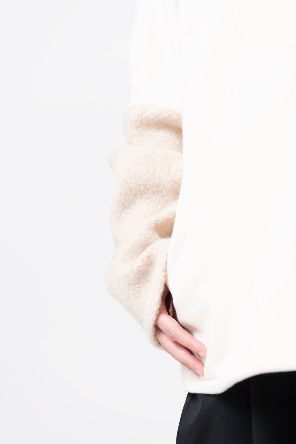 【23AW】boa sweat cardigan [OFF WHITE] - ボアスウェットカーディガン [オフホワイト] / vu-a23-t07