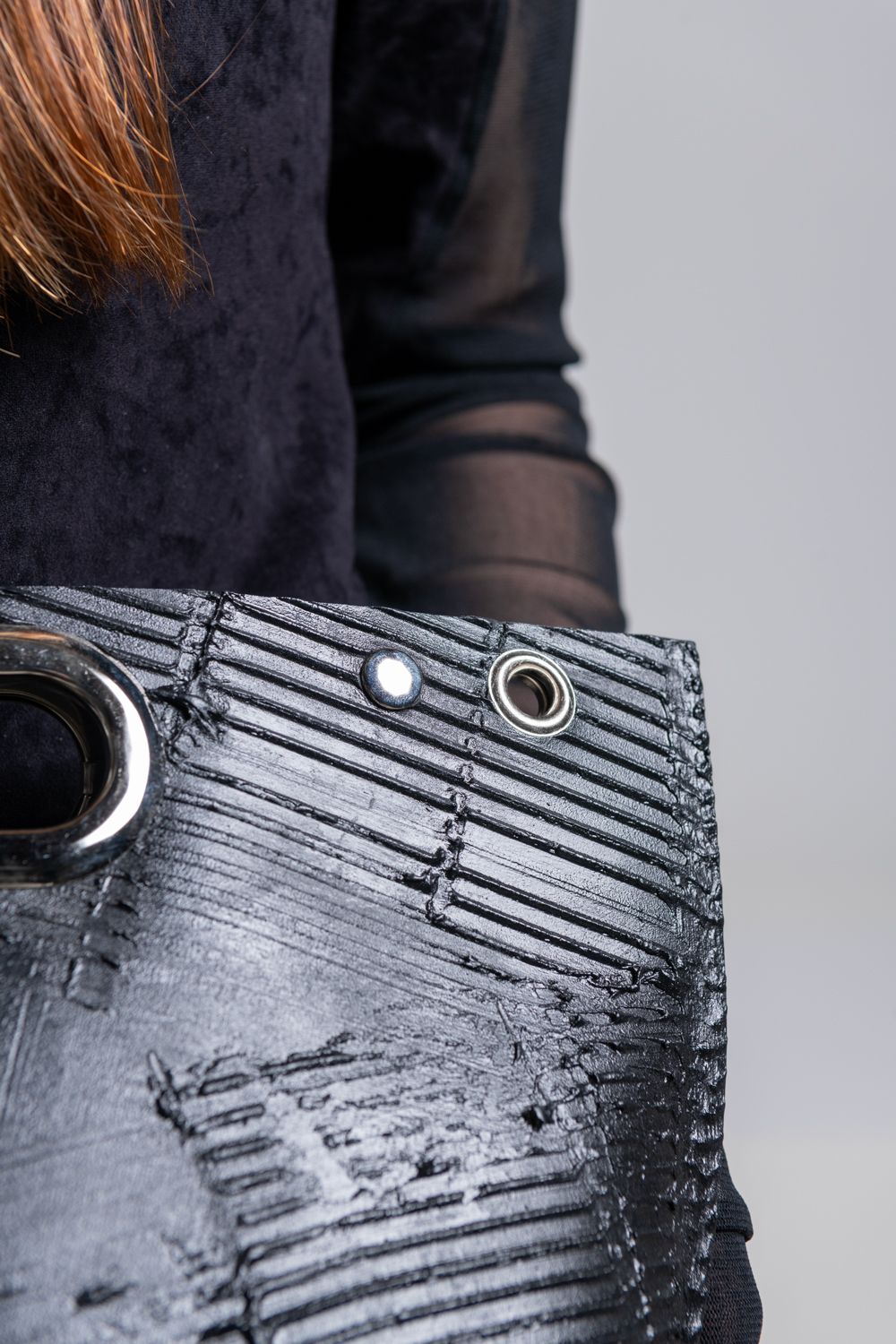 【ラスト1点】壁クラッチ／ショルダー M [ブラック] / w25-03-bk