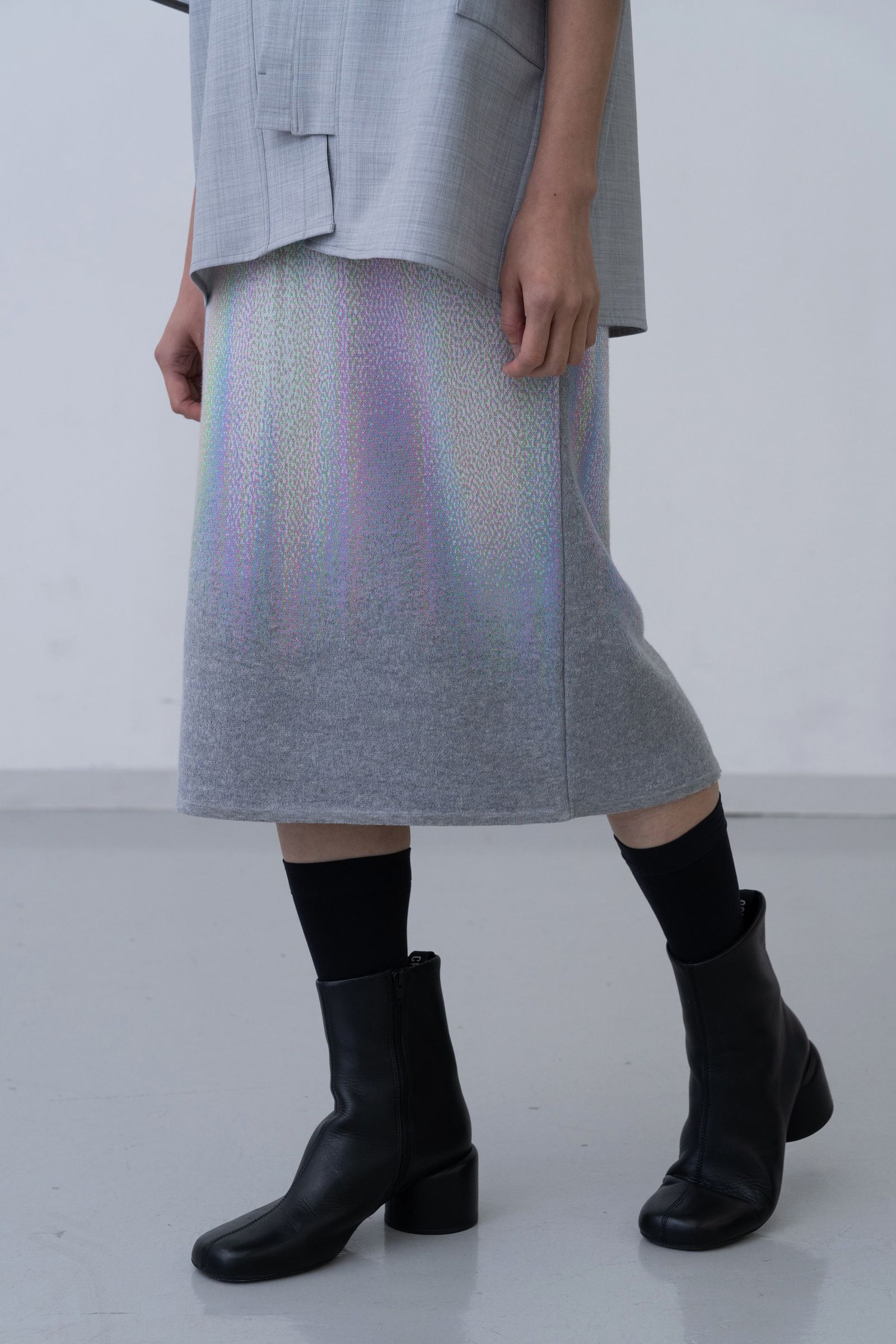 Phos Knit Skirt [grey]