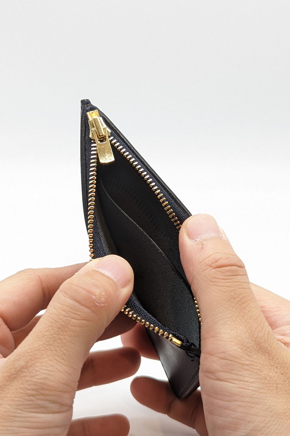 【25SS予約受付中｜12/17まで】レザーネイバルジップポケットウォレット [ネイビー] / LEATHER NAVAL ZIP POCKET WALLET [MARINE]
