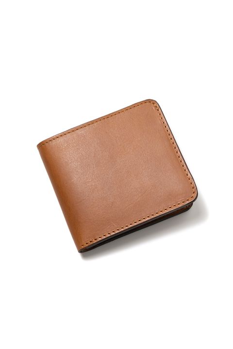 【ラスト1点 / 24AW】LEATHER VOYAGE SHORT WALLET [MEAL] | ショートウォレット (二つ折り) / キャメル