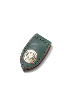 LEATHER GARRISON MONEY CLIP [ARMY GREEN] TypeA | シェルコードバン マネークリップ / アーミー グリーン