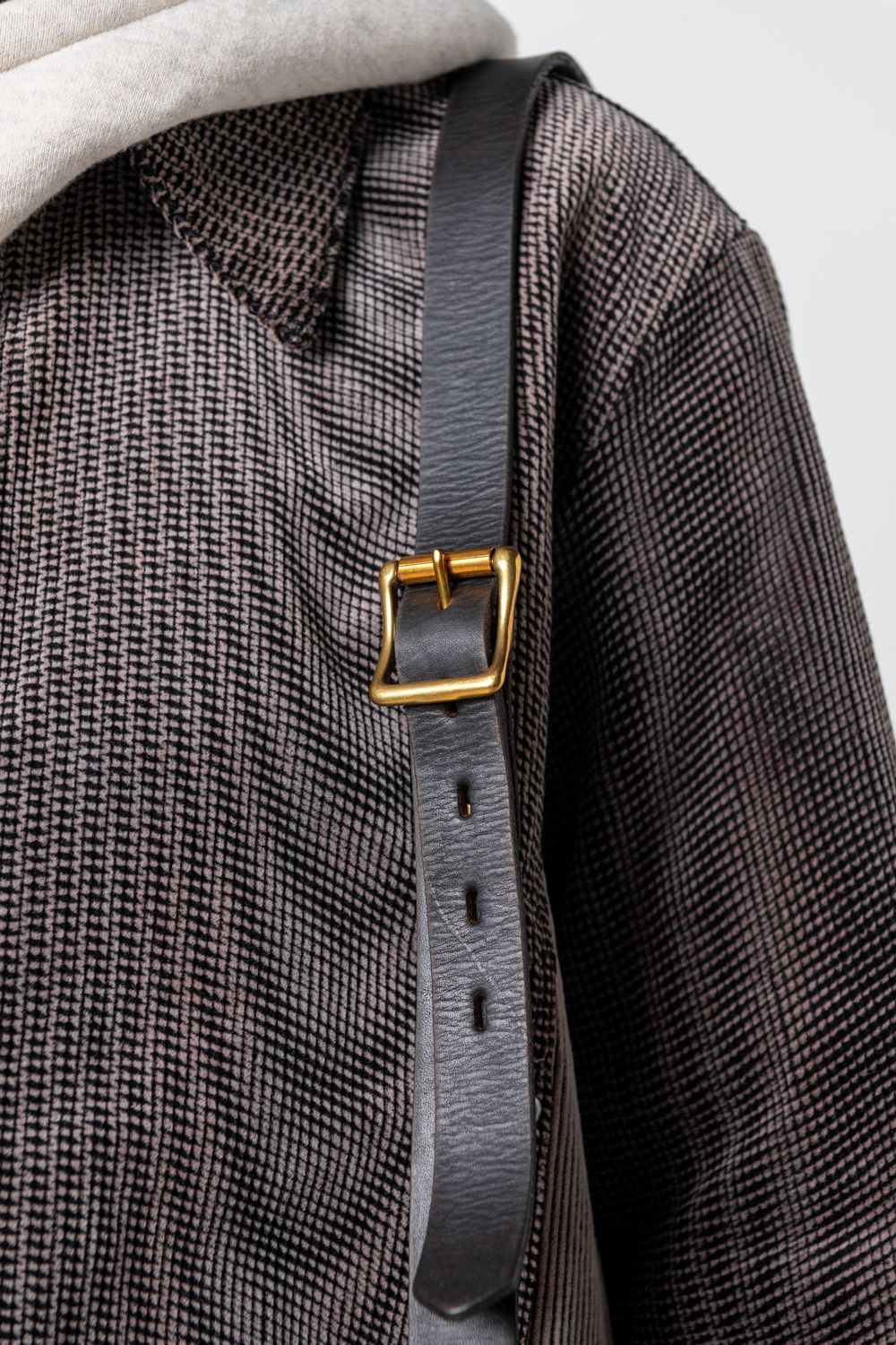 【ラスト1点 / 25SS】LEATHER TELEPHONE SHOULDER BAG [BLACK] | テレフォンショルダーバッグ / ブラック