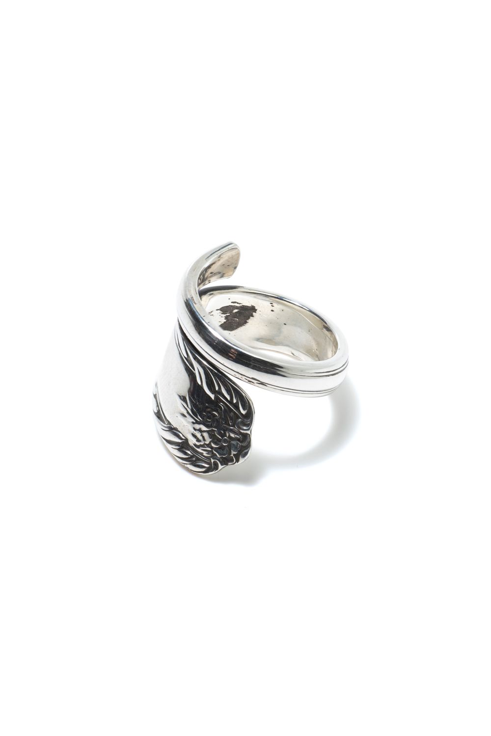 【1点もの】FLOWER SMOOTH SPOON RING / フラワースムーススプーンリング [SV]