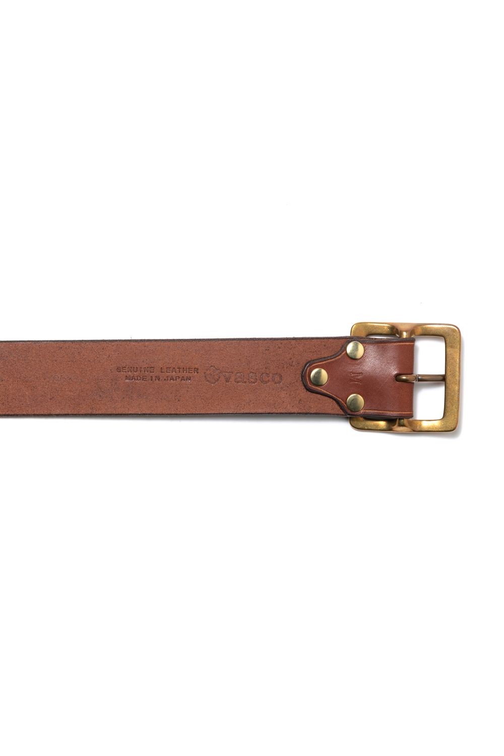 【ラスト1点】LEATHER GARRISON BELT [CAMEL] | レザーギャリソンベルト / キャメル