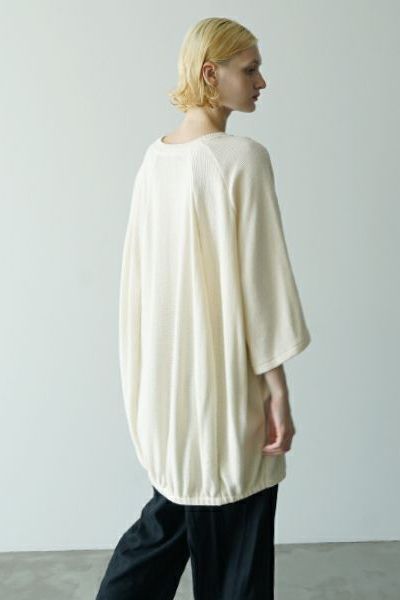 【25SS】ballon t-shirt [CREAM]｜バルーンTシャツ / vu-cut-003