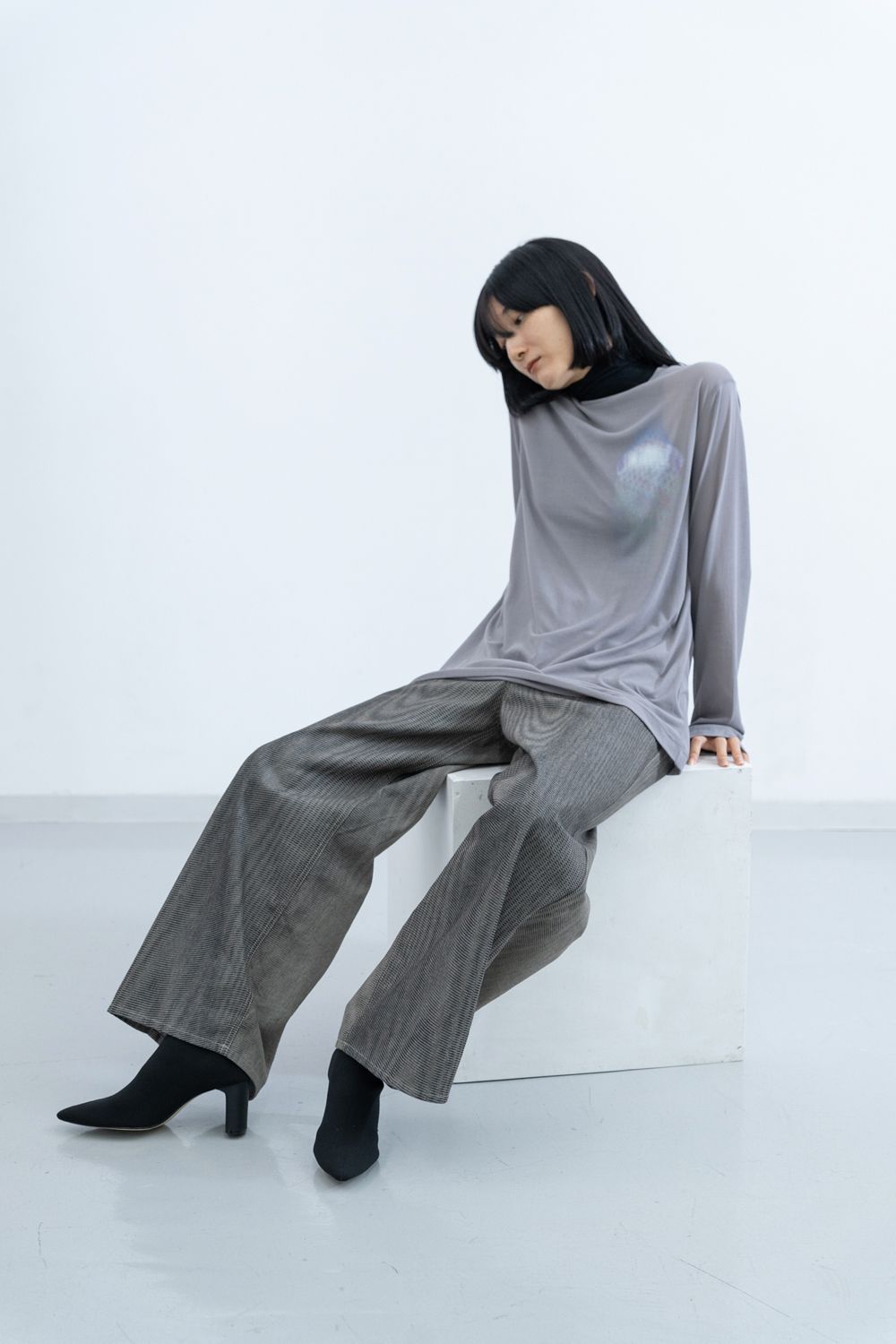 【ラスト1点 / 25SS】Mirage Bleach Denim [black]  - ミラージュブリーチデニム [ブラック] / SS25BT05