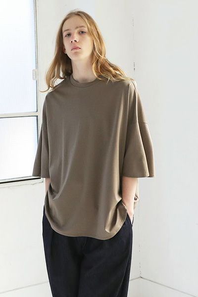 basic t-shirt [LIGHT BROWN] - ベーシックTシャツ [ライトブラウン] / vu-cut-001