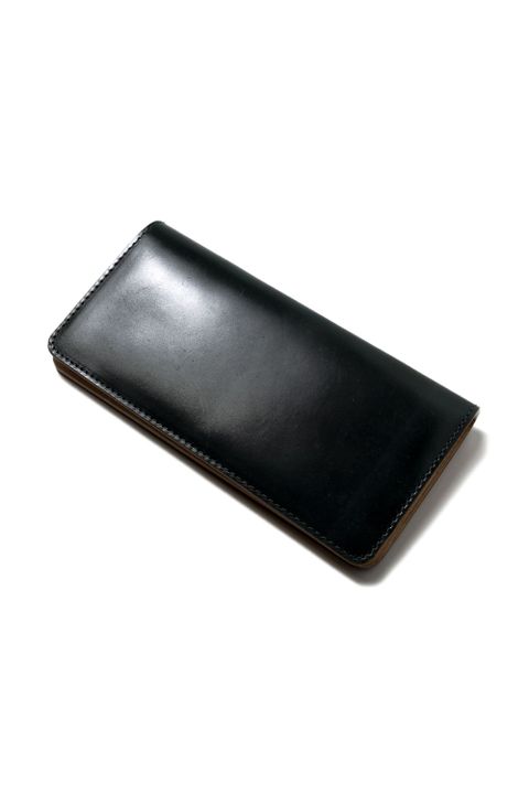LEATHER GARRISON LONG WALLET [GREEN] | シェルコードバン ロングウォレット / グリーン