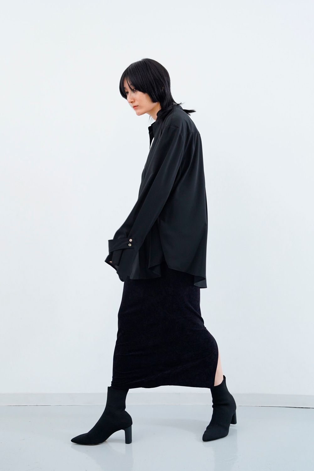 【24AW】Pure Shirt [black] - ピュアシャツ [ブラック] / AW24SH01