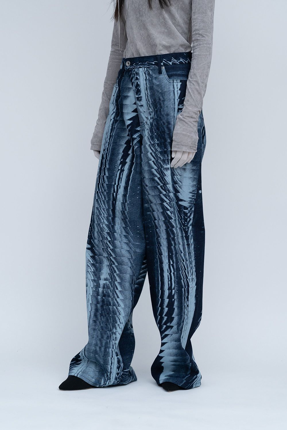 【ラスト1点 / 25AW】Latent Bleach Denim [navy]  - レイテントブリーチデニム [ネイビー] / FW25BT07