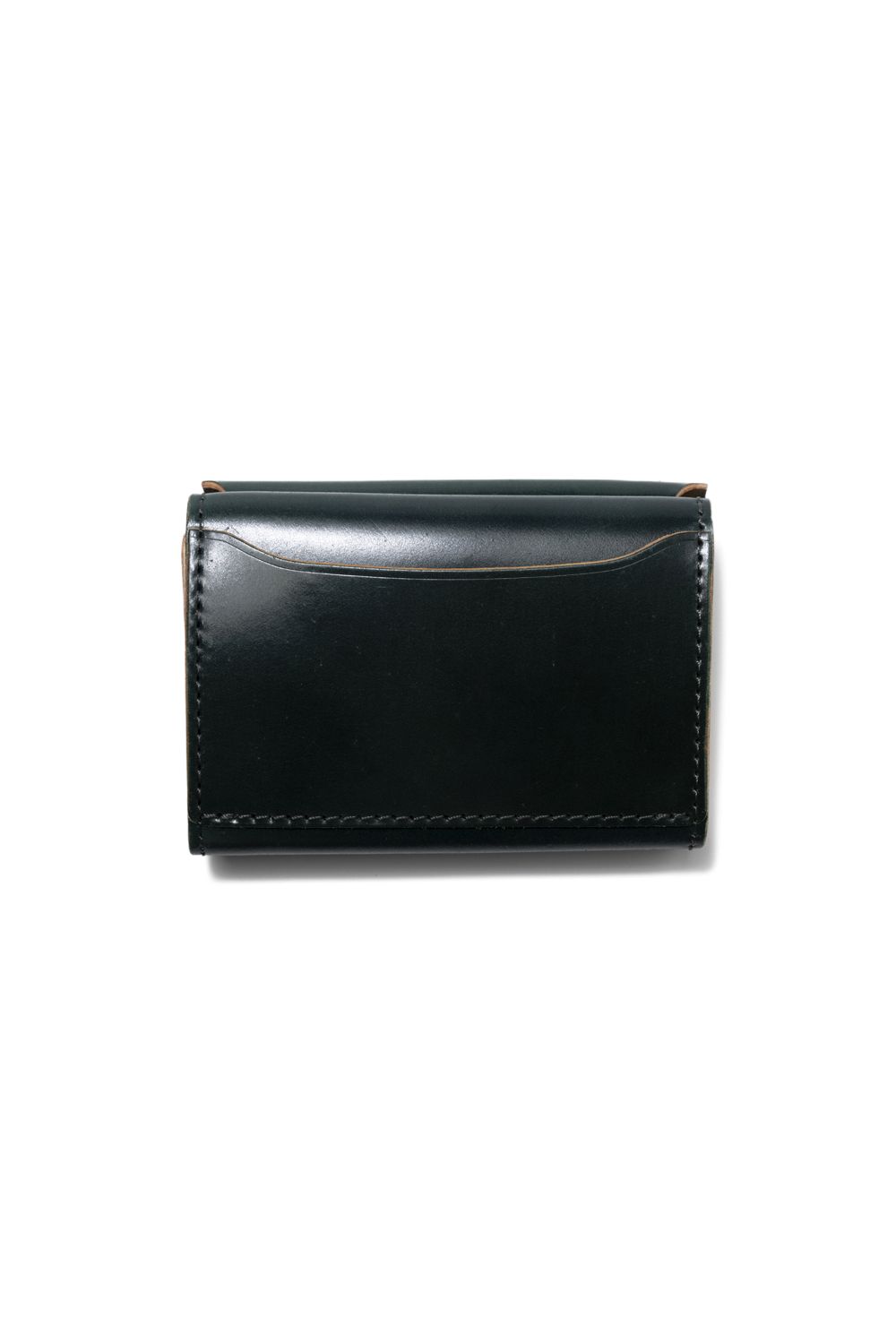【ラスト1点】LEATHER GARRISON POCKET WALLET [GREEN] | シェルコードバン ポケットウォレット (三つ折り) / グリーン