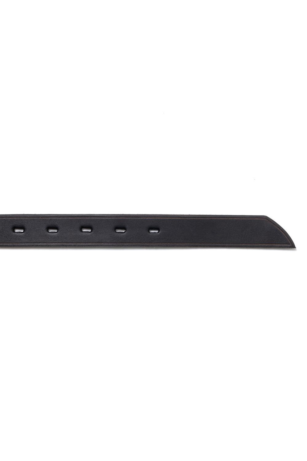 【ラスト1点】LEATHER GARRISON BELT - NARROW [BLACK] | レザーギャリソンベルト / ブラック
