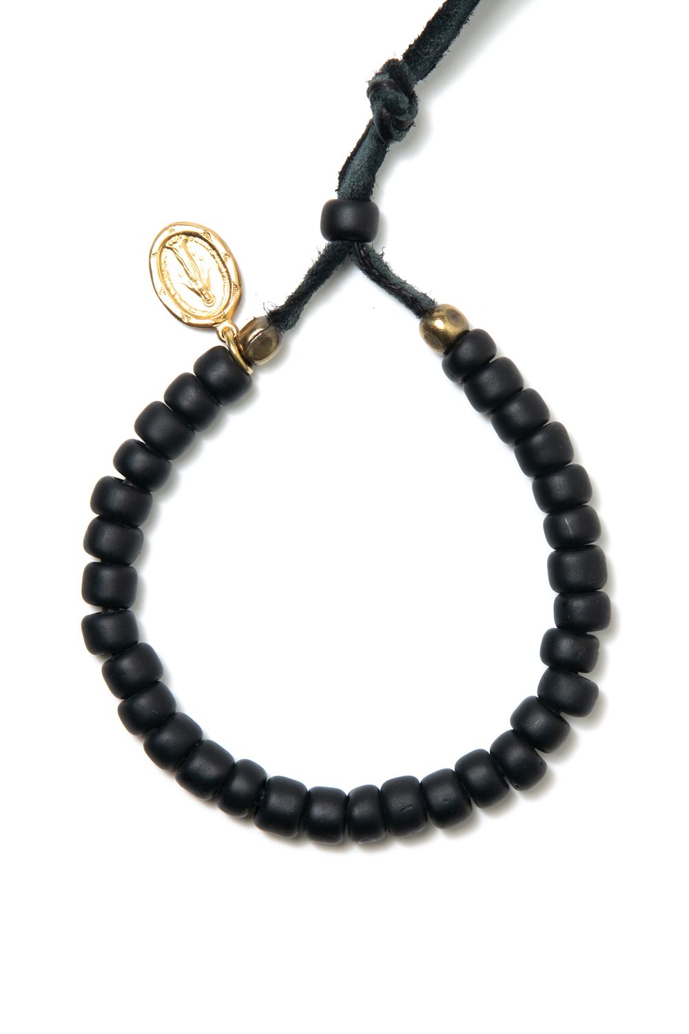 BLK BZ BR / ブラックビーズブレスレット