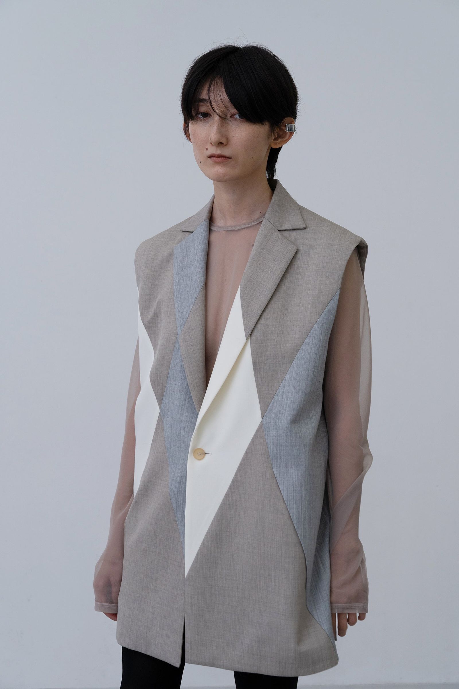 Winker Sleeveless Jacket [grey-m]