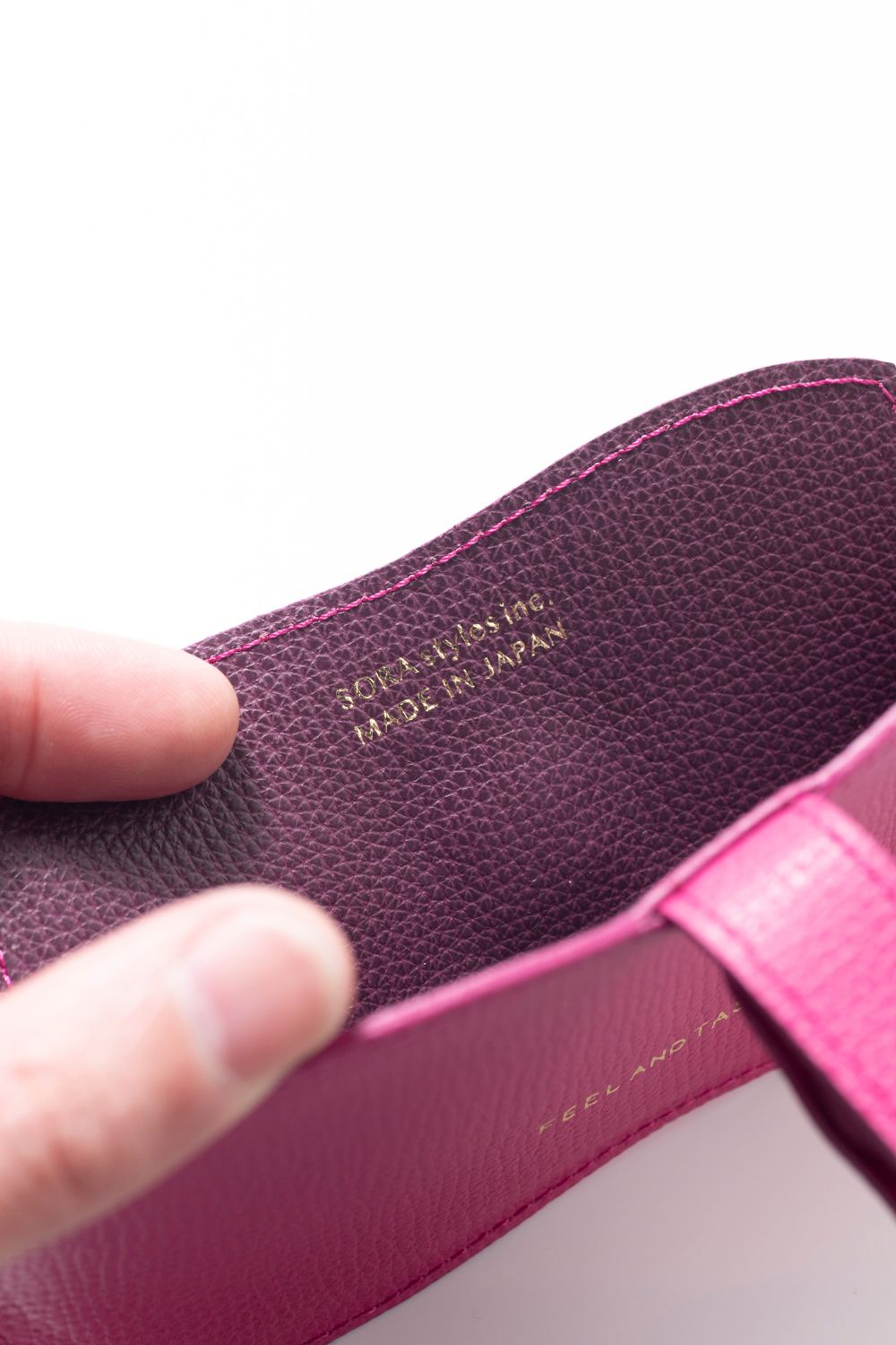glasses case [passion×Bordeaux] / グラスケース [パッション×ボルドー]