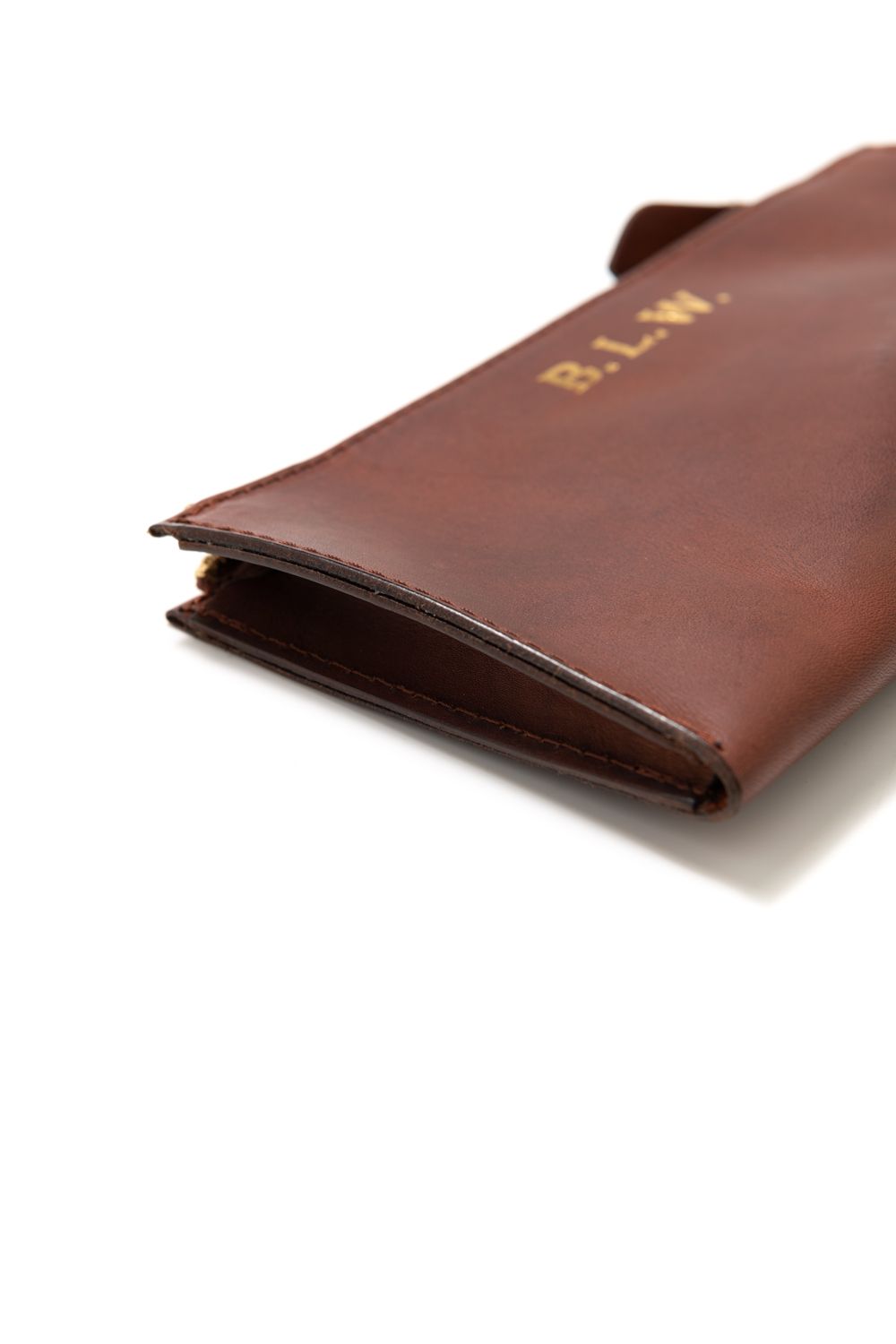 【25SS】LEATHER WANDER POUCH【B.L.W.】/ CAMEL | マチ付きレザーポーチ / キャメル