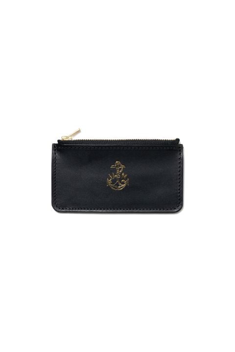 【25SS予約受付中｜12/17まで】レザーネイバルジップポケットウォレット [ブラック] / LEATHER NAVAL ZIP POCKET WALLET [NERO]