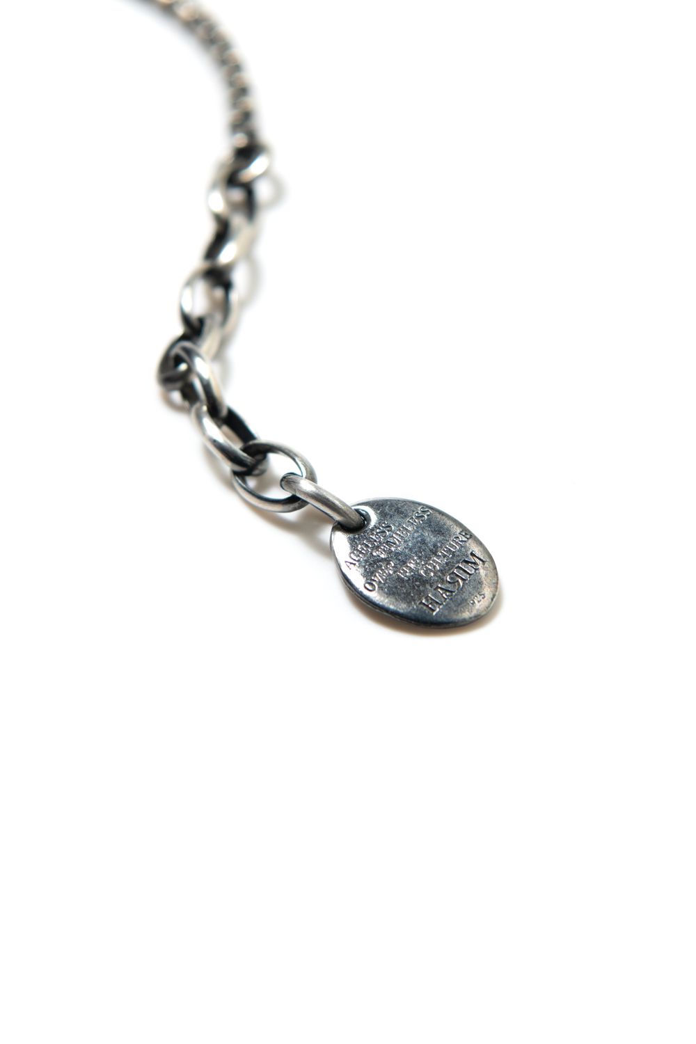 【ラスト1点】NARROW SQUARE BLOCK CHAIN ANKLET [SV] / ナロースクエアブロックチェーンアンクレット [シルバー]