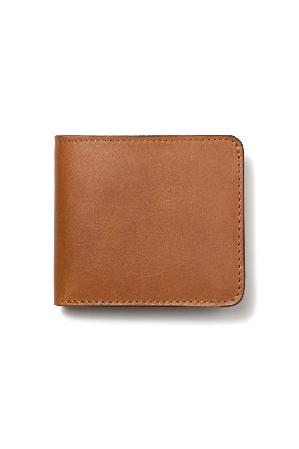 【ラスト1点 / 24AW】LEATHER VOYAGE SHORT WALLET [MEAL] | ショートウォレット (二つ折り) / キャメル