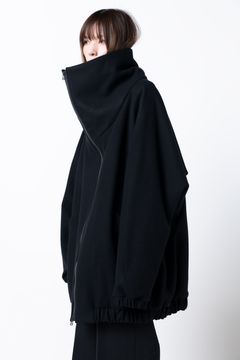 【23AW】blouson coat [BLACK] - ブルゾンコート [ブラック] / vuy-a23-c01