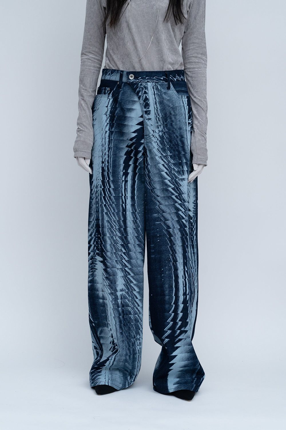 【ラスト1点 / 25AW】Latent Bleach Denim [navy]  - レイテントブリーチデニム [ネイビー] / FW25BT07